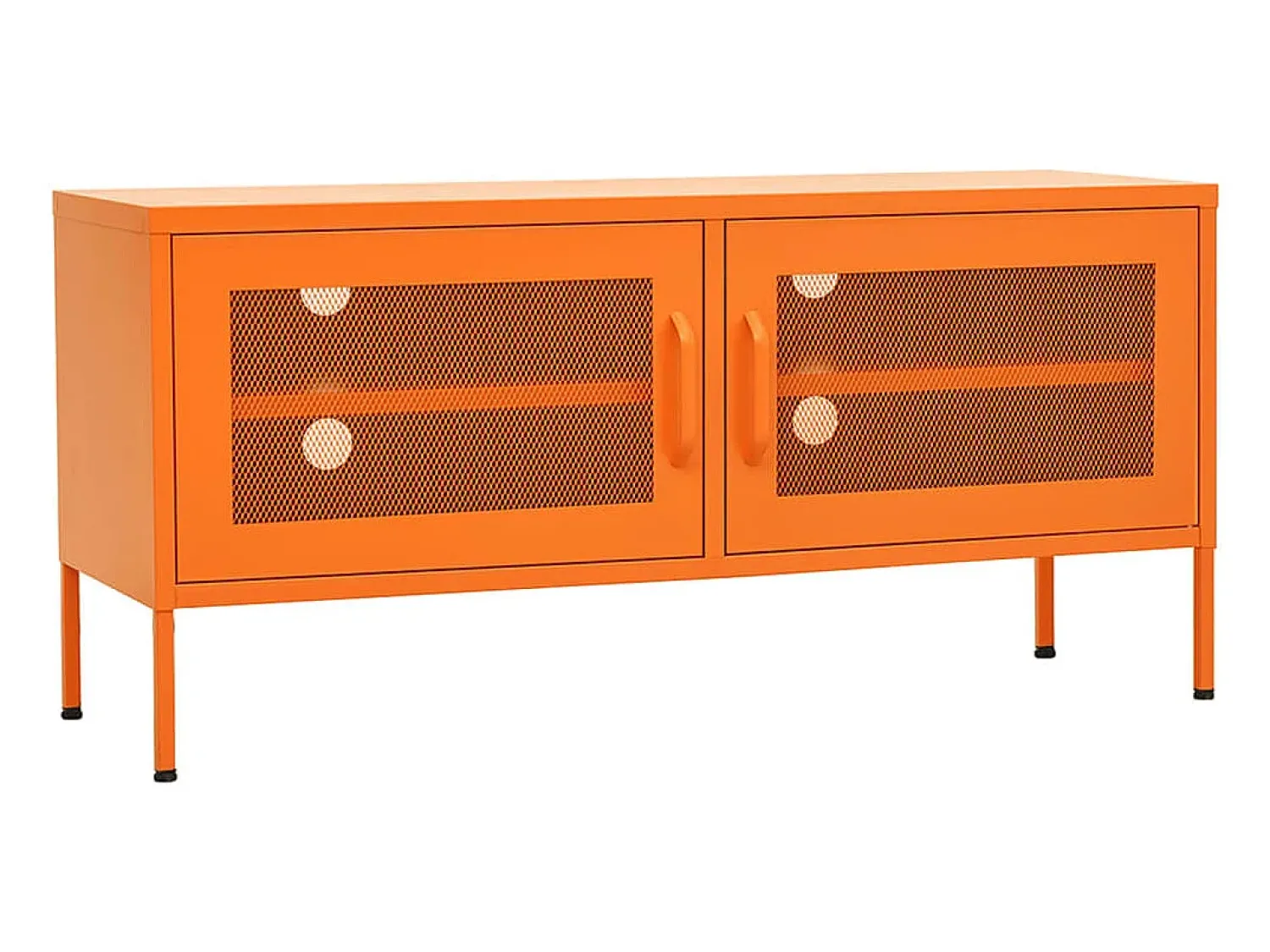 Móvel De Tv* Móvel de TV aço 105x35x50 cm laranja PT499081 Cor de laranja