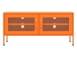 Móvel De Tv* Móvel de TV aço 105x35x50 cm laranja PT499081 Cor de laranja