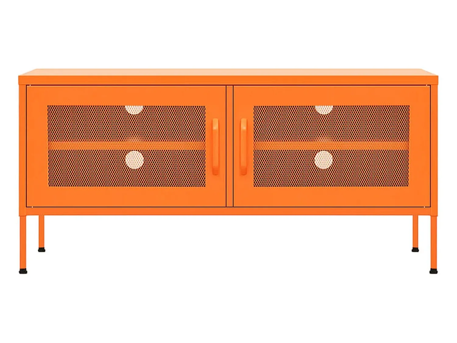 Móvel De Tv* Móvel de TV aço 105x35x50 cm laranja PT499081 Cor de laranja