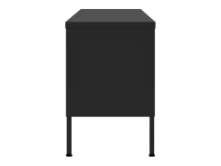 Outlet vidaxl Móvel de TV aço 105x35x50 cm Preto