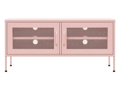 New Móvel de TV aço 105x35x50 cm PT324792 Rosa