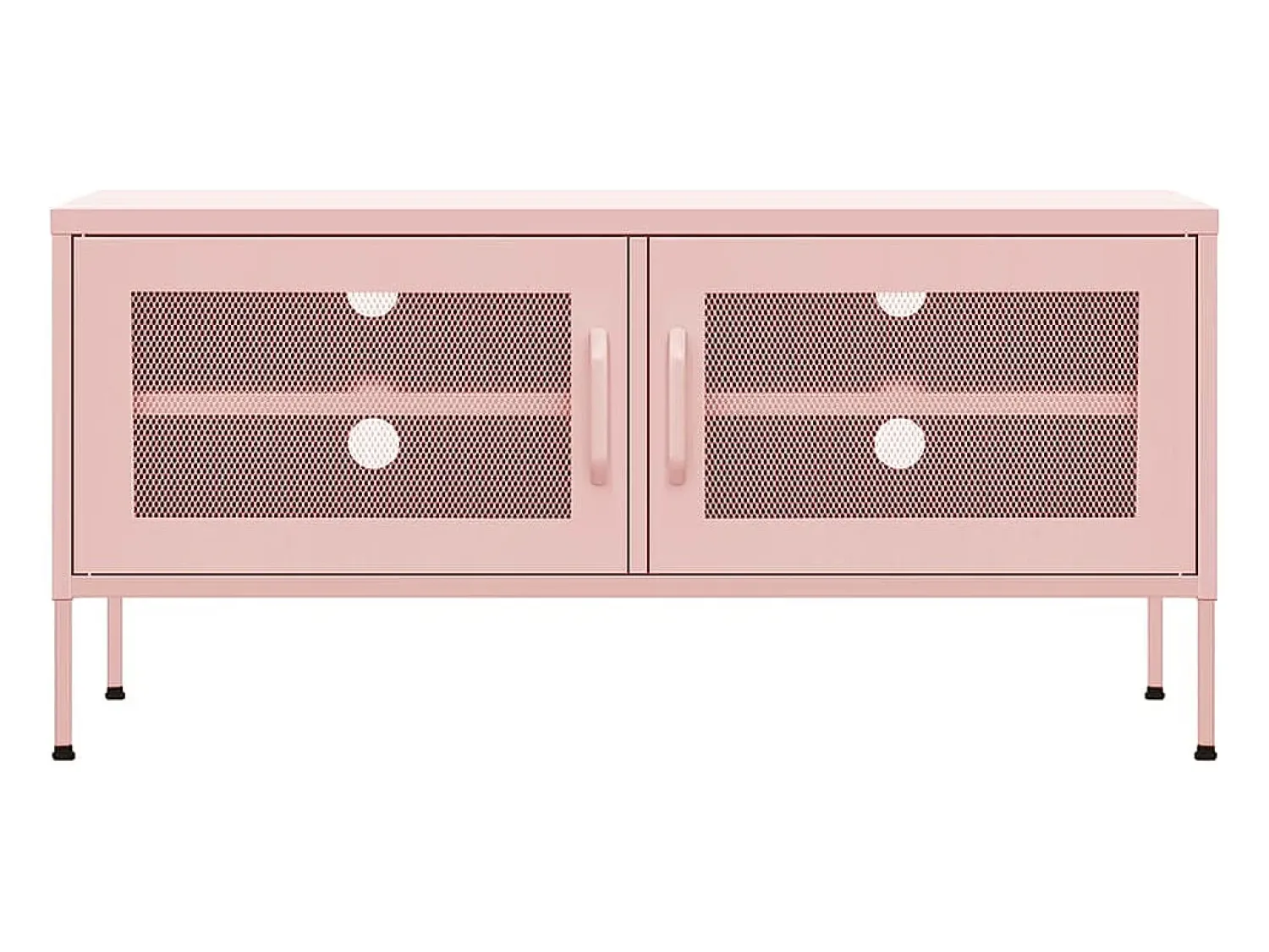 New Móvel de TV aço 105x35x50 cm PT324792 Rosa