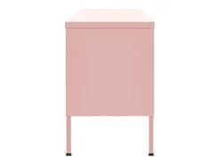 New Móvel de TV aço 105x35x50 cm PT324792 Rosa