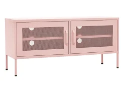New Móvel de TV aço 105x35x50 cm PT324792 Rosa