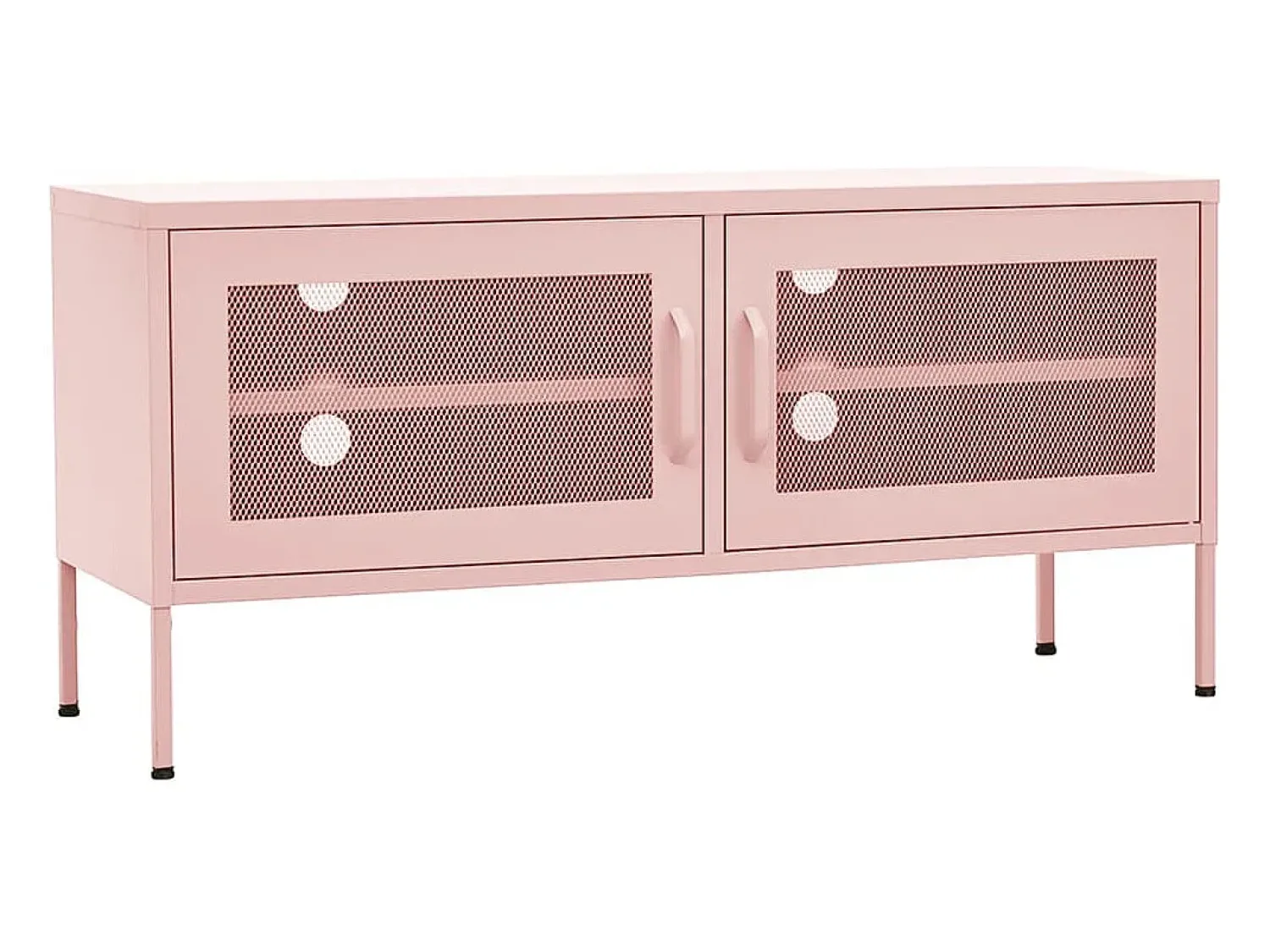 New Móvel de TV aço 105x35x50 cm PT324792 Rosa