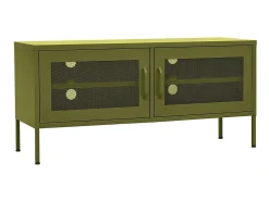 Discount Móvel de TV aço 105x35x50 cm -azeitona PT868515 Verde