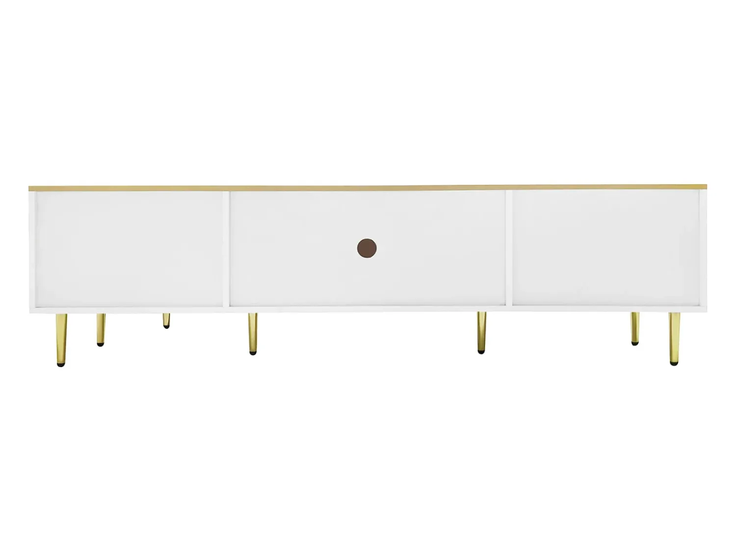 Móvel de TV com iluminação LED, cômoda com 4 gavetas e 2 portas de vidro temperado.^ Móvel De Tv