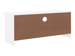 Móvel De Tv*vidaxl Móvel de TV c/ gavetas ALTA 100x35x41 cm pinho maciço Branco