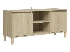 Sale vidaxl Móvel de TV c/ pernas de madeira 103,5x35x50 cm carvalho sonoma Natural claro