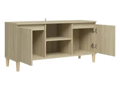 Sale vidaxl Móvel de TV c/ pernas de madeira 103,5x35x50 cm carvalho sonoma Natural claro
