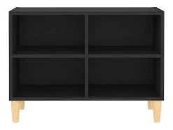 Móvel de TV c/ pernas de madeira maciça 69,5x30x50 cm PT163588^ Móvel De Tv