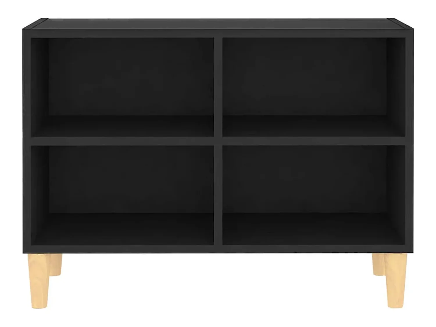 Móvel de TV c/ pernas de madeira maciça 69,5x30x50 cm PT163588^ Móvel De Tv