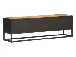 Móvel De Tv* Móvel de TV c/ porta esculpida 130x30x40 cm mangueira áspera PT191938 Castanho