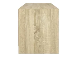 Móvel De Tv|vidaxl Móvel de TV c/ portas de vidro 102x37x42 cm carvalho sonoma Castanho