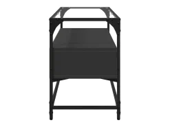 Móvel De Tv* Móvel de TV c/ tampo vidro 98x35x51 cm derivados madeira PT909392 Preto