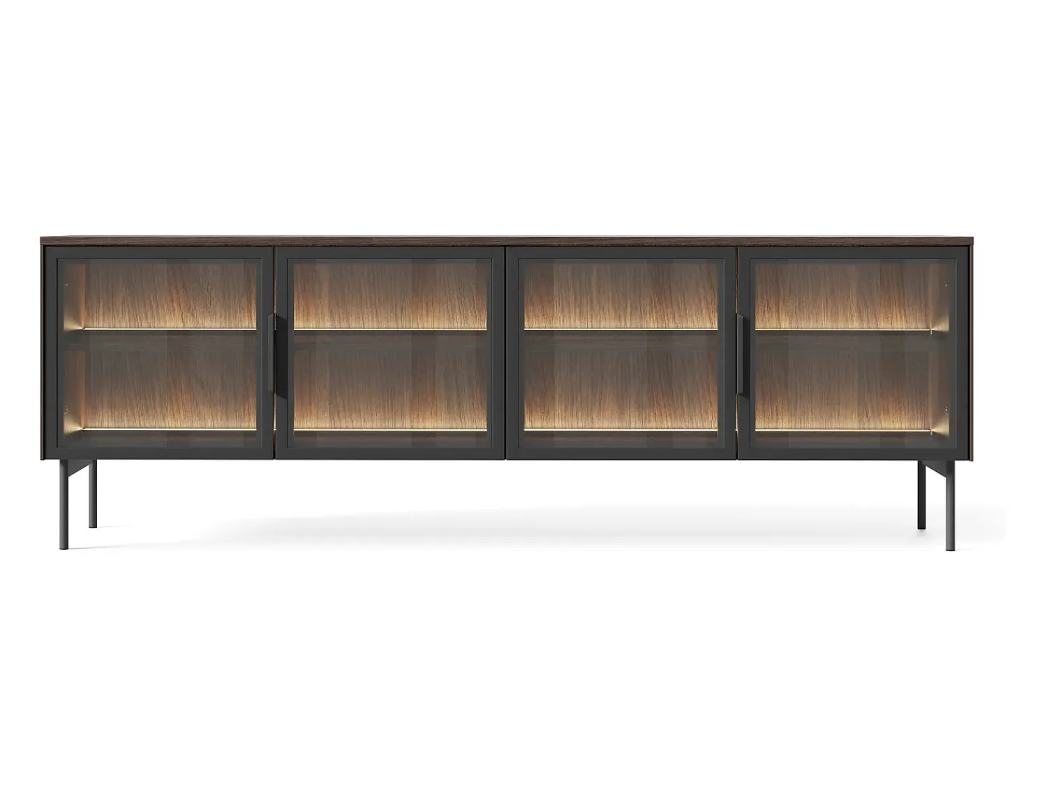 Discount Móvel de TV, carvalho Dunin, 181,3 x 61,6 x 39,3 cm Castanho