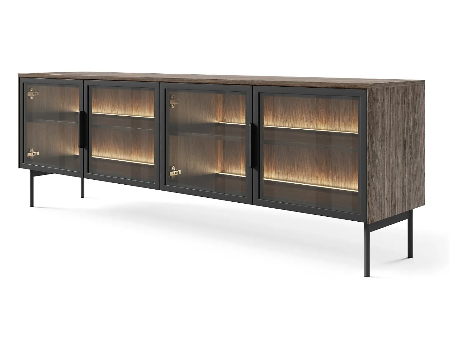 Discount Móvel de TV, carvalho Dunin, 181,3 x 61,6 x 39,3 cm Castanho