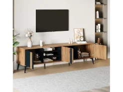 Hauss Spole Móvel de TV com 3 portas e arrumação aberta, 180x40x50 cm^ Móvel De Tv