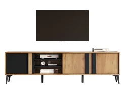 Hauss Spole Móvel de TV com 3 portas e arrumação aberta, 180x40x50 cm^ Móvel De Tv