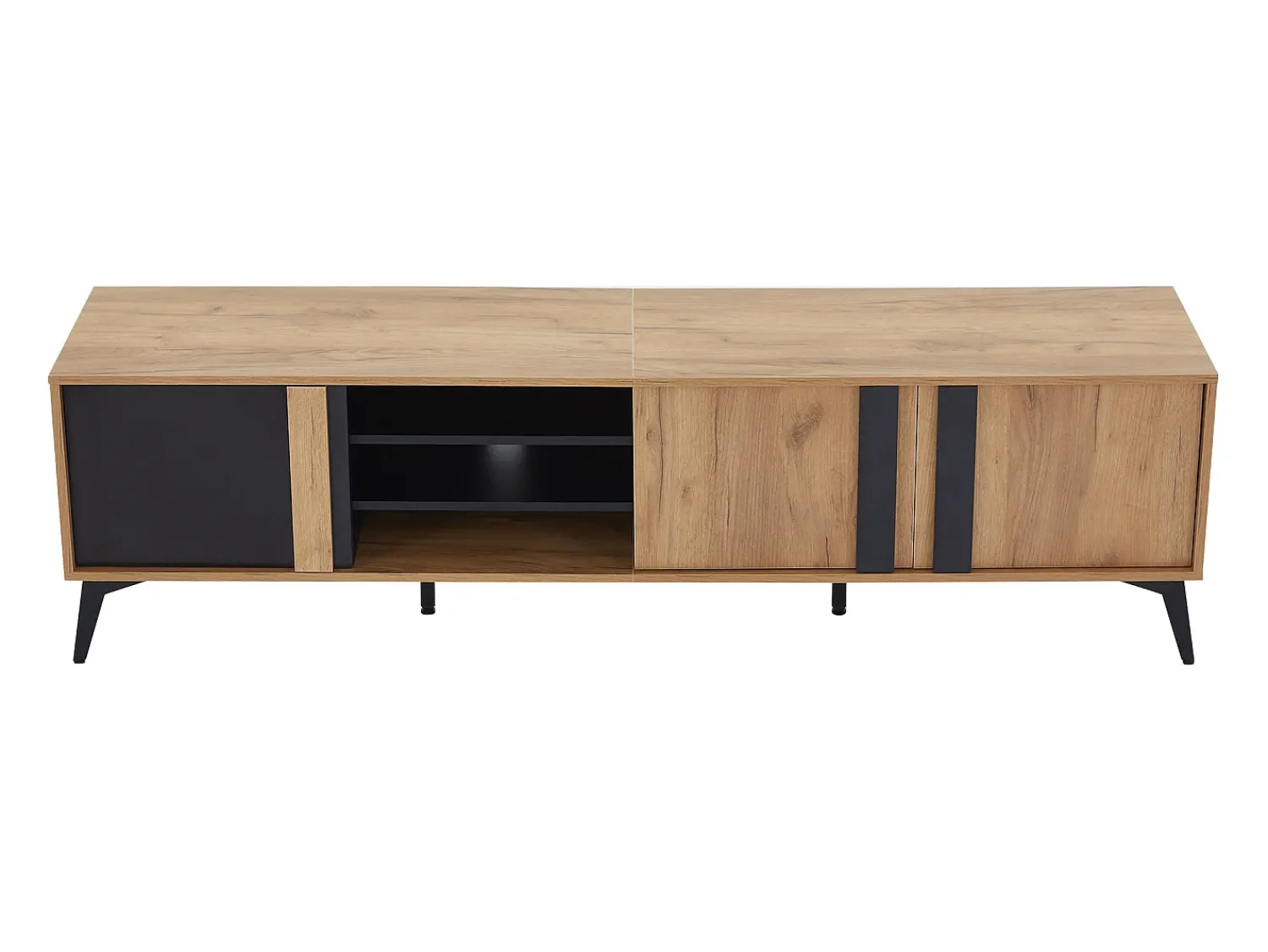 Hauss Spole Móvel de TV com 3 portas e arrumação aberta, 180x40x50 cm^ Móvel De Tv