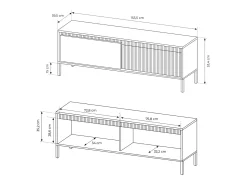 Discount Móvel de TV: Caxemira, 53,4 x 153,5 x 39,5 cm Bege