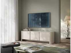 Móvel De Tv| Móvel de TV, Caxemira, 168 x 39 x 52 cm | Móveis modernos com cantos arredondados Bege
