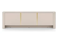 Móvel De Tv| Móvel de TV, Caxemira, 168 x 39 x 52 cm | Móveis modernos com cantos arredondados Bege