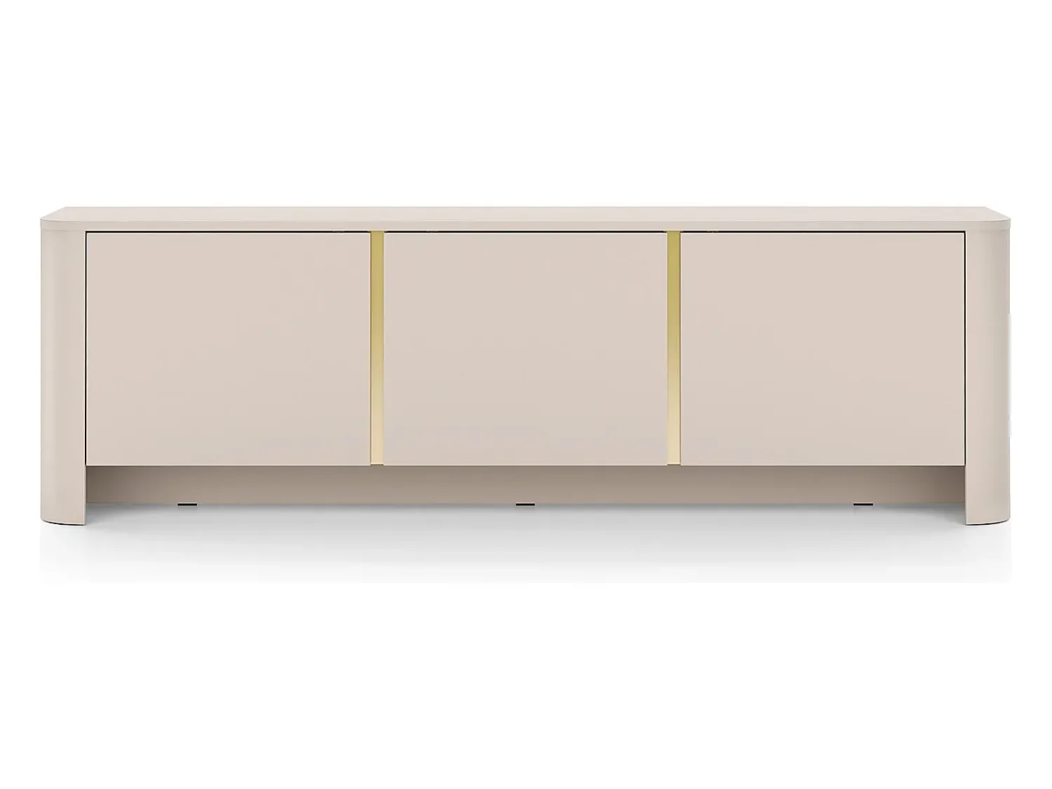 Móvel De Tv| Móvel de TV, Caxemira, 168 x 39 x 52 cm | Móveis modernos com cantos arredondados Bege