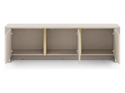 Móvel De Tv| Móvel de TV, Caxemira, 168 x 39 x 52 cm | Móveis modernos com cantos arredondados Bege