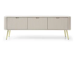 Móvel De Tv| Móvel de TV: Caxemira, patas douradas, 168 x 57 x 39 cm Bege