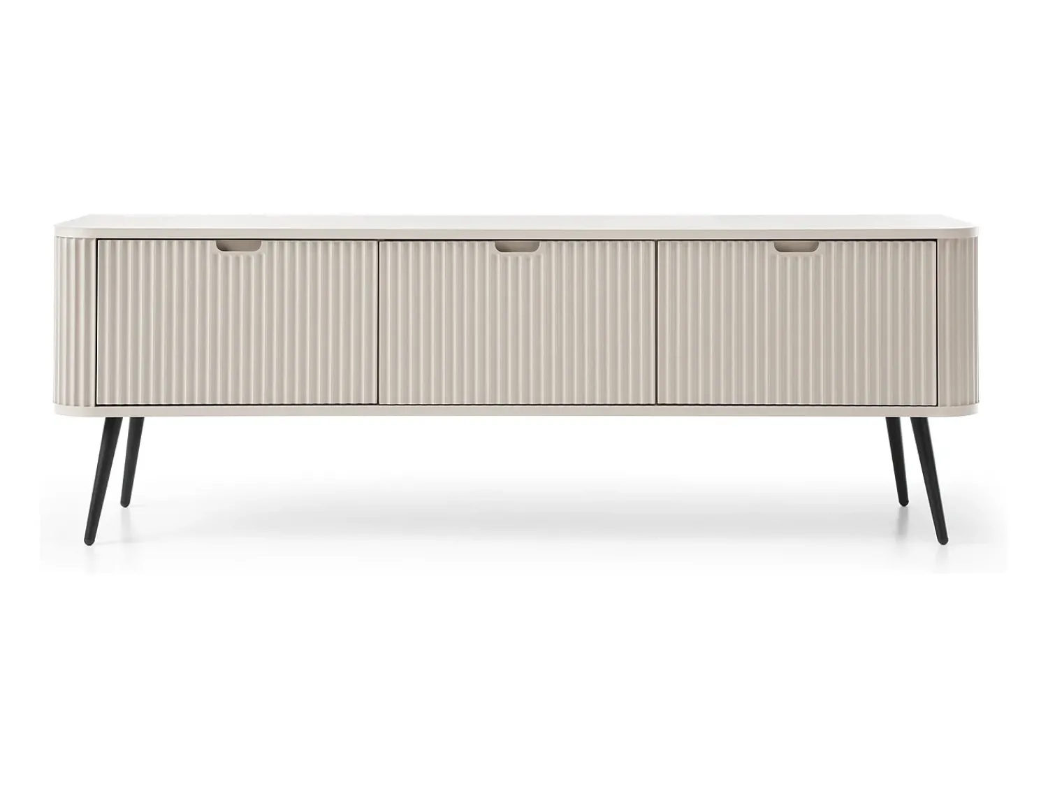 Móvel de TV: Caxemira, patas Pretas, 168 x 57 x 39 cm^ Móvel De Tv