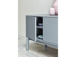 Móvel De Tv|Teulat Móvel de TV cinza pérola 180x40 cm Cinzento claro