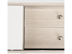 Best Merax Móvel de TV com 2 gavetas e 2 portas de correr - estilo moderno - aglomerado - Branco