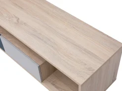 Discount Vente-unique Móvel de TV com 1 porta, 2 gavetas e 1 nicho multicolor - FILUTIA Natural claro / Multicor