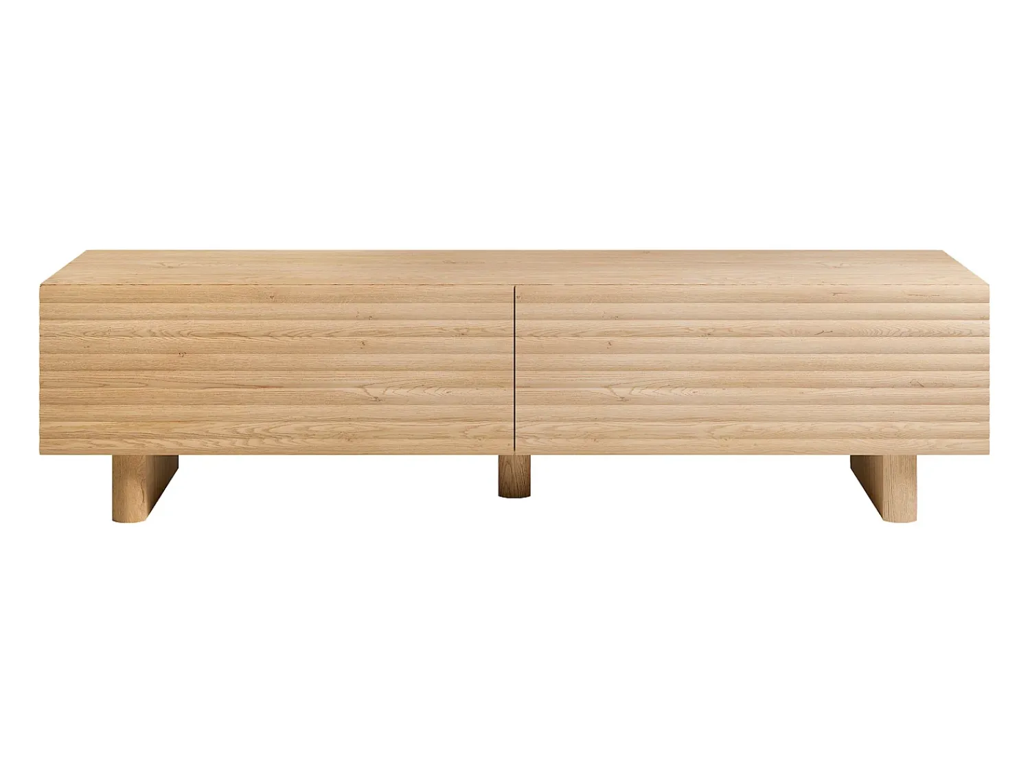 Clearance Vente-unique Móvel de TV com 2 portas 180 cm em MDF - Natural - LUDIMA Natural claro