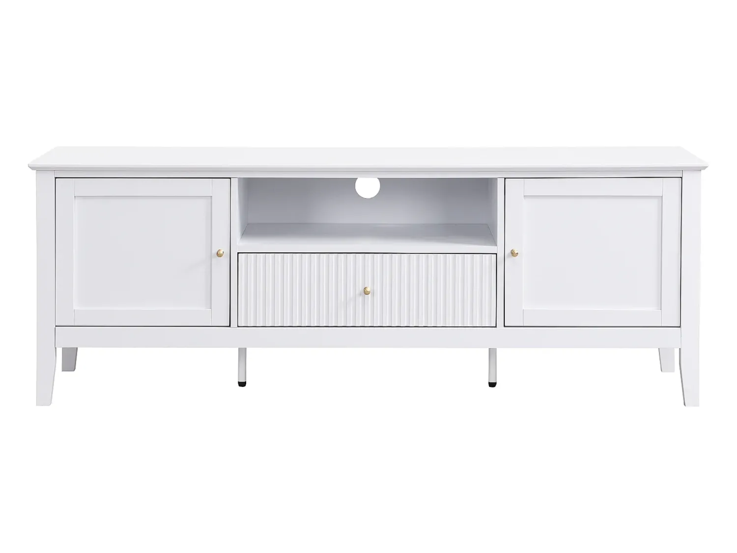 Vente-unique Móvel de TV com 2 portas, 1 gaveta e 1 nicho em MDF - NARIVA^ Móvel De Tv