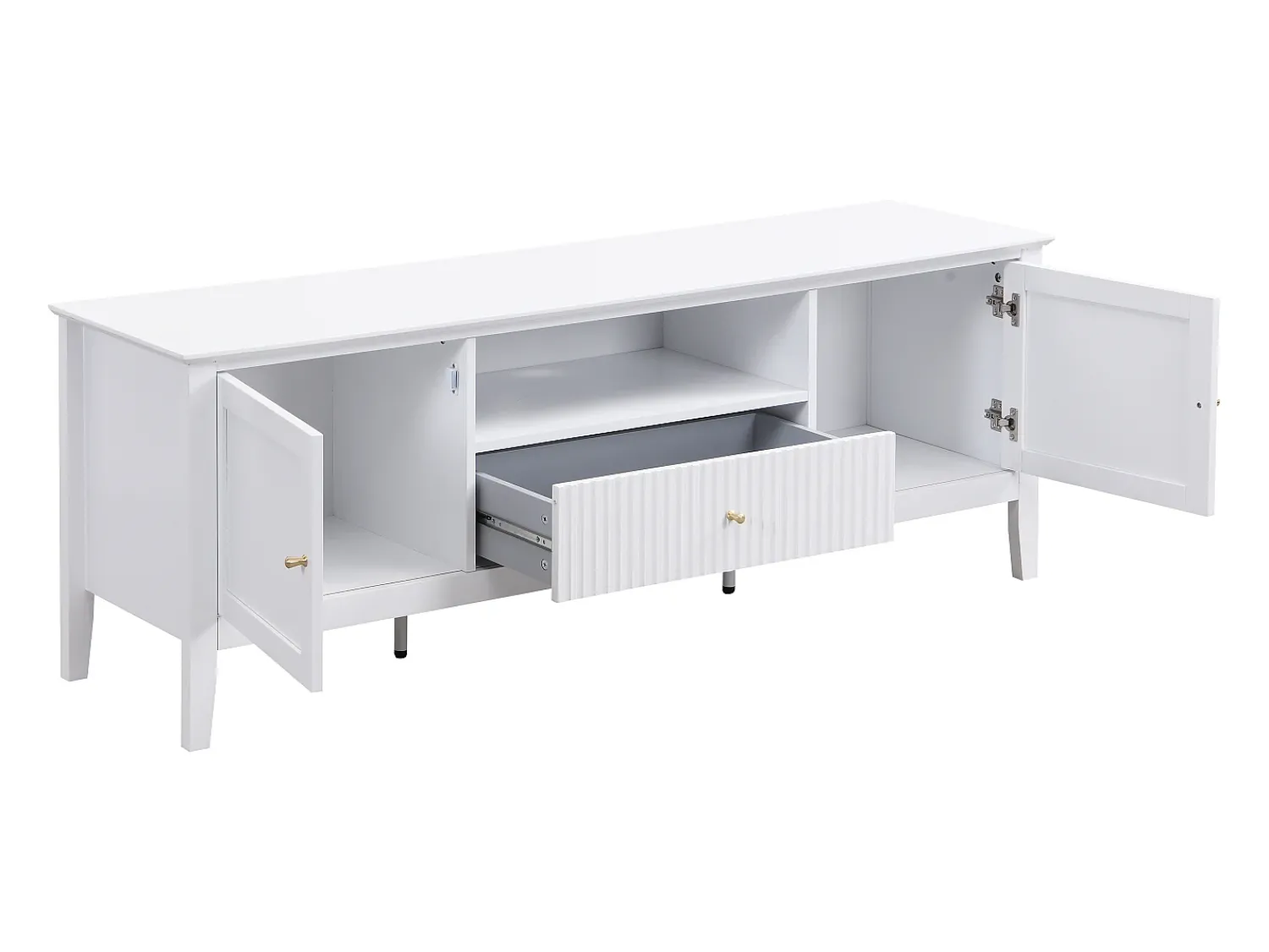 Vente-unique Móvel de TV com 2 portas, 1 gaveta e 1 nicho em MDF - NARIVA^ Móvel De Tv