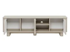 Clearance Vente-unique Móvel de TV com 4 portas - - BRISTANA Taupe