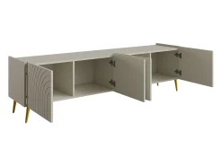 Móvel De Tv*Vente-unique Móvel de TV com 4 portas - NORSIM de Pascal Morabito Bege