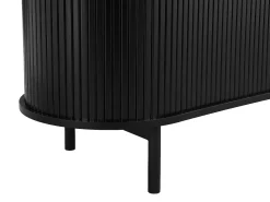 Vente-unique Móvel de TV com 2 portas de correr em MDF - SEVATO Preto