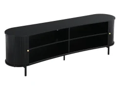 Vente-unique Móvel de TV com 2 portas de correr em MDF - SEVATO Preto