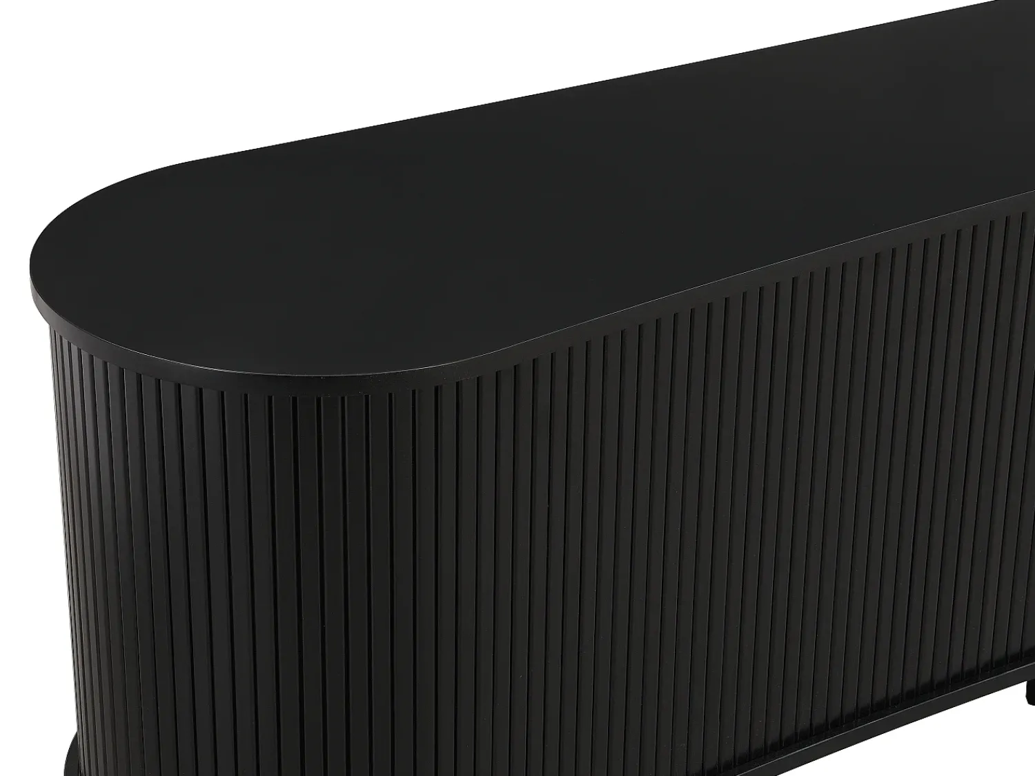 Vente-unique Móvel de TV com 2 portas de correr em MDF - SEVATO Preto