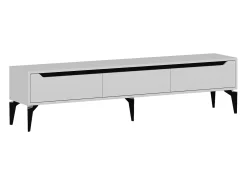 Móvel De Tv*Vente-unique Móvel de TV com 3 portas de cor branca - MINALYA Branco