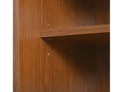Móvel De Tv|Hauss Spole Móvel de TV com 2 portas de correr de vime e 2 gavetas, em folheado de nogueira castanha Castanho