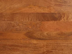Sale Maison Céphy Móvel de TV com 3 portas em madeira de mangueira e metal preto, cor natural - MIZORAM Natural escuro / Natural claro