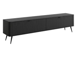 Vente-unique Móvel de TV com 2 portas em MDF - ELONARIA de Pascal Morabito Preto