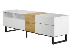 Móvel De Tv| Móvel de TV, com gavetas e vários compartimentos de arrumação, 180 x 50 x 38 cm, Branco