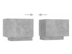 vidaxl Móvel de TV com luzes LED 260x35x40 cm cimento^ Móvel De Tv