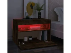 Online Móvel de TV com luzes LED 60x35x40 cm carvalho fumado PT604658 Castanho