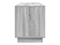 vidaxl Móvel de TV com luzes LED 160,5x41x50 cm sonoma Cinzento